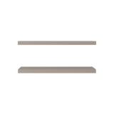 Set x 2 Repisas Rectangular Taupe 80x3.8cm Flotante - Repisas y Percheros | Bylmo