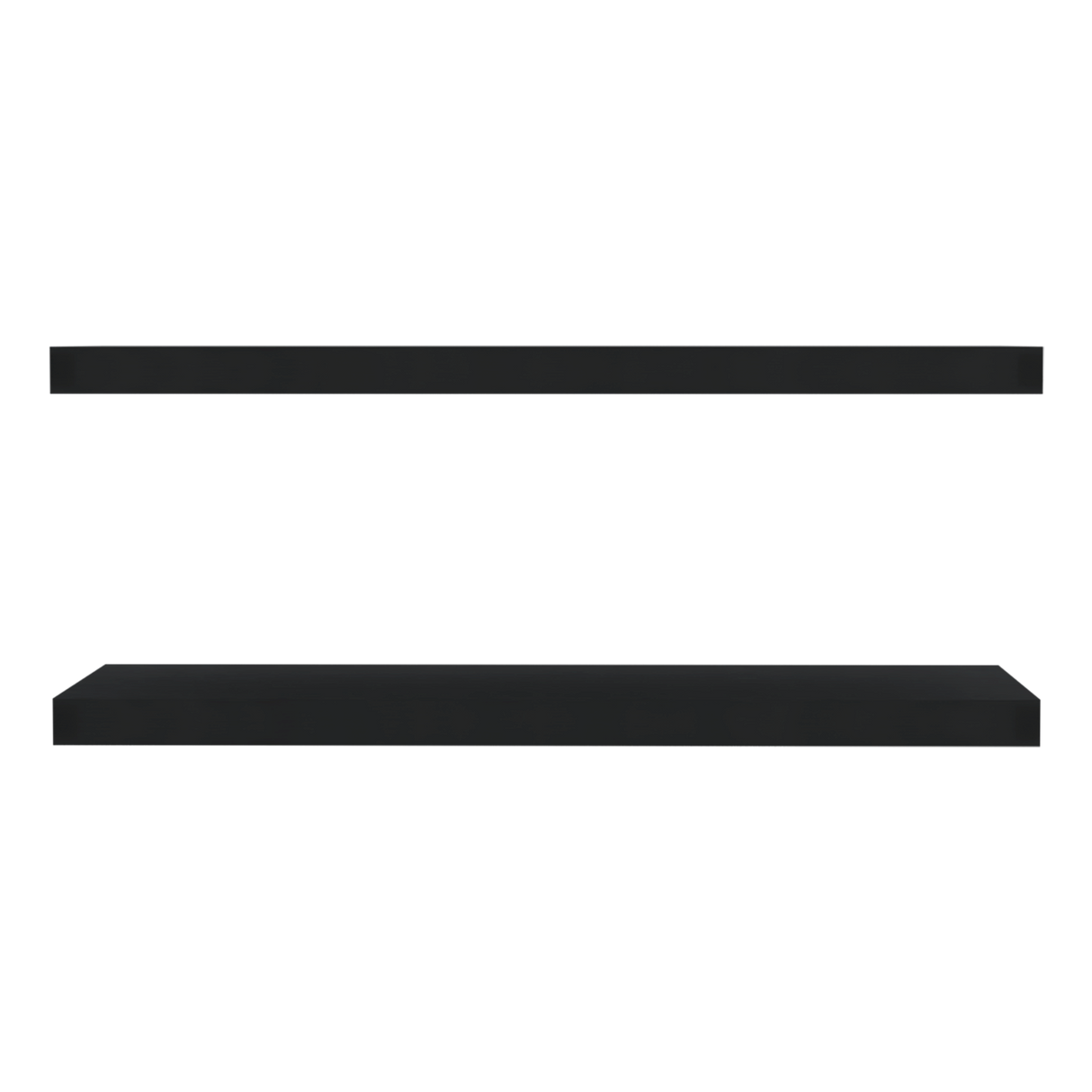 Set x 2 Repisas Rectangular Wengue 80x3.8cm Flotante - Repisas y Percheros | Bylmo