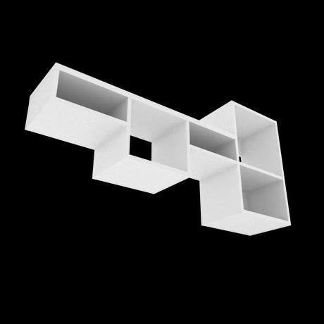 Repisa Rectangular Wall 1A Blanco 120x56cm Flotante - Repisas y Percheros | Bylmo