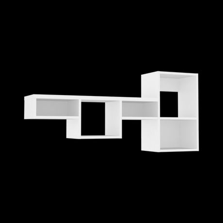 Repisa Rectangular Wall 1A Blanco 120x56cm Flotante - Repisas y Percheros | Bylmo