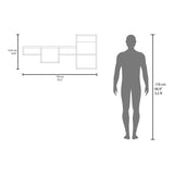 Repisa Rectangular Wall 1A Blanco 120x56cm Flotante - Repisas y Percheros | Bylmo