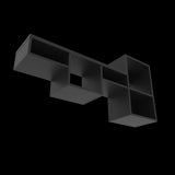 Repisa Rectangular Wall 1A Wengue 120x56cm Flotante - Repisas y Percheros | Bylmo