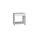 Mesa de Noche Chroma Blanco 40x42.1cm Con Compartimiento - Mesas de Noche | Bylmo