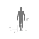 Mesa de Noche Chroma Blanco 40x42.1cm Con Compartimiento - Mesas de Noche | Bylmo