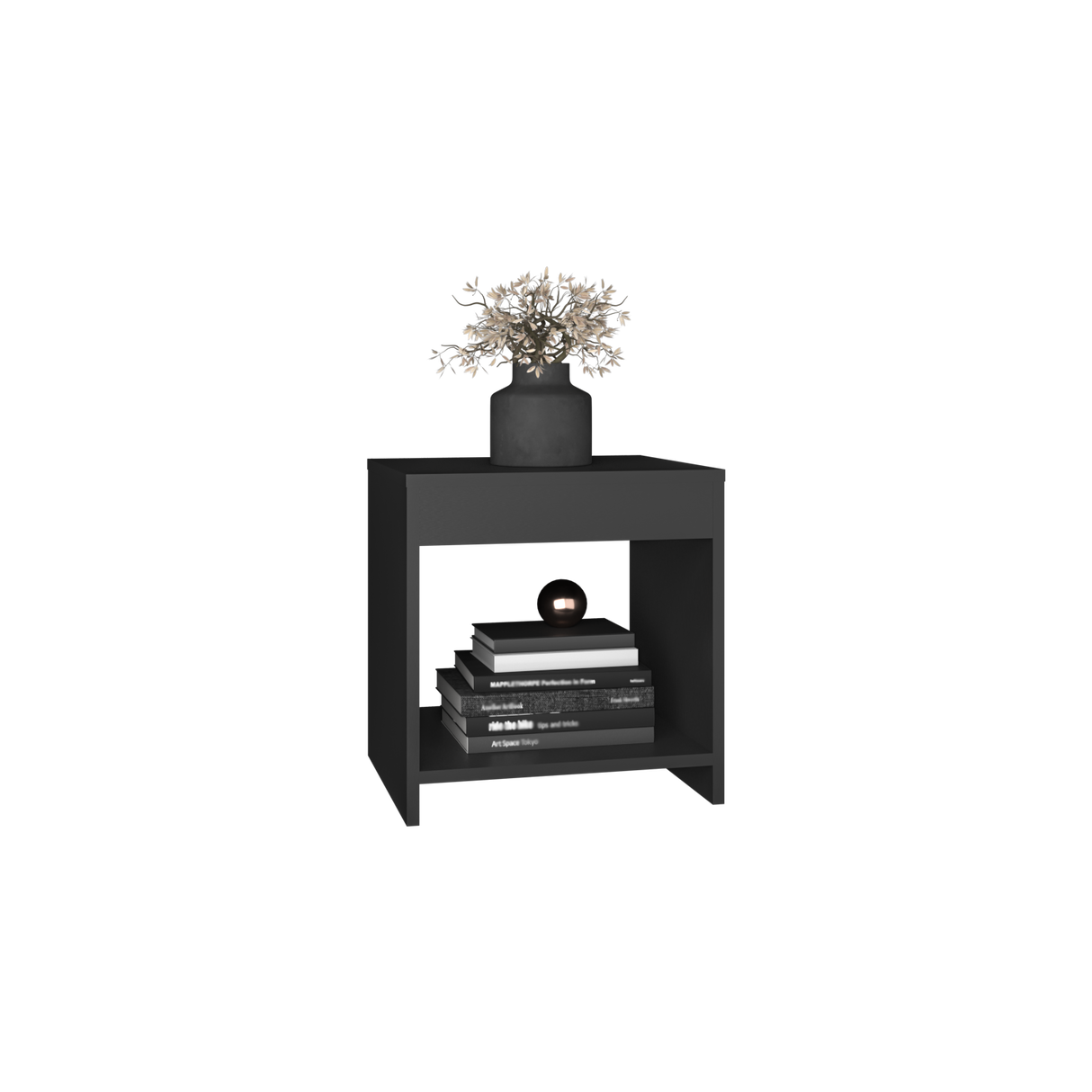 Mesa de Noche Chroma Wengue 40x42.1cm Con Compartimiento - Mesas de Noche | Bylmo