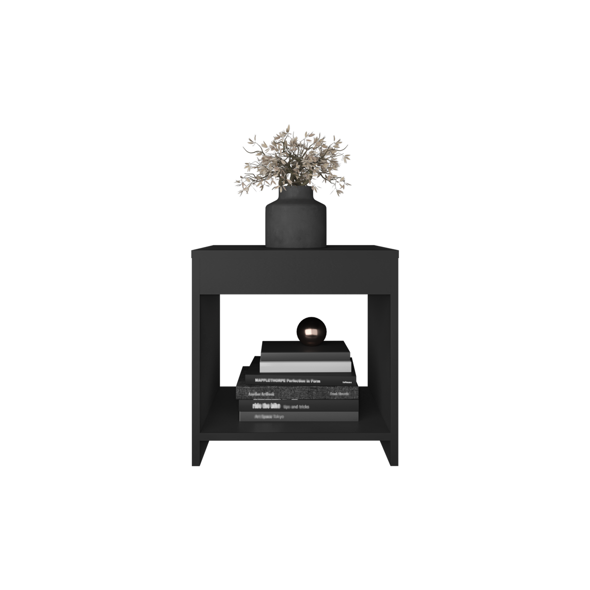 Mesa de Noche Chroma Wengue 40x42.1cm Con Compartimiento - Mesas de Noche | Bylmo