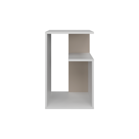 Mesa de Centro Everett Blanco y Taupe 39.8x63.4cm Rectangular - Mesas de Centro | Bylmo