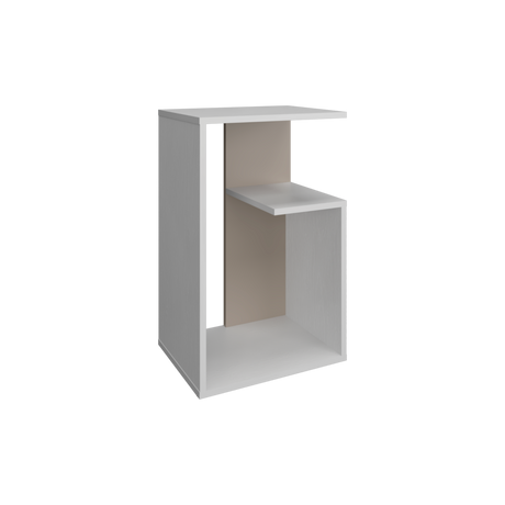 Mesa de Centro Everett Blanco y Taupe 39.8x63.4cm Rectangular - Mesas de Centro | Bylmo