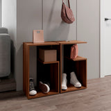 Mesa de Centro Everett Caramelo y Wengue 39.8x63.4cm Rectangular - Mesas de Centro | Bylmo