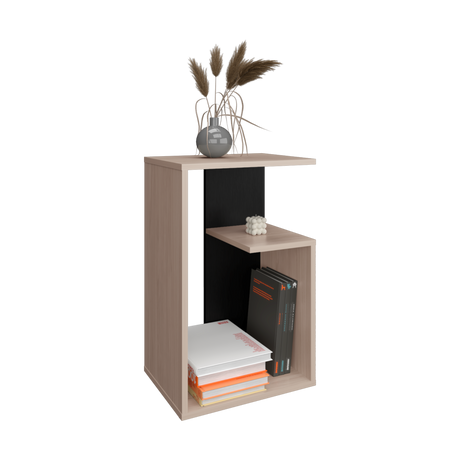 Mesa de Centro Everett Nacar y Wengue 39.8x63.4cm Rectangular - Mesas de Centro | Bylmo