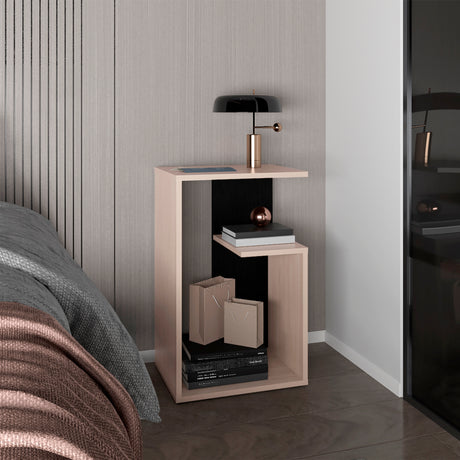 Mesa de Centro Everett Nacar y Wengue 39.8x63.4cm Rectangular - Mesas de Centro | Bylmo