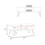 Mesa De Centro Genoa Gris 101.1x40cm Rectangular