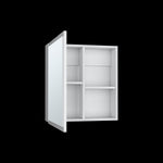 Gabinete De Baño Duma Blanco 50x53.7cm Rectangular Con Espejo