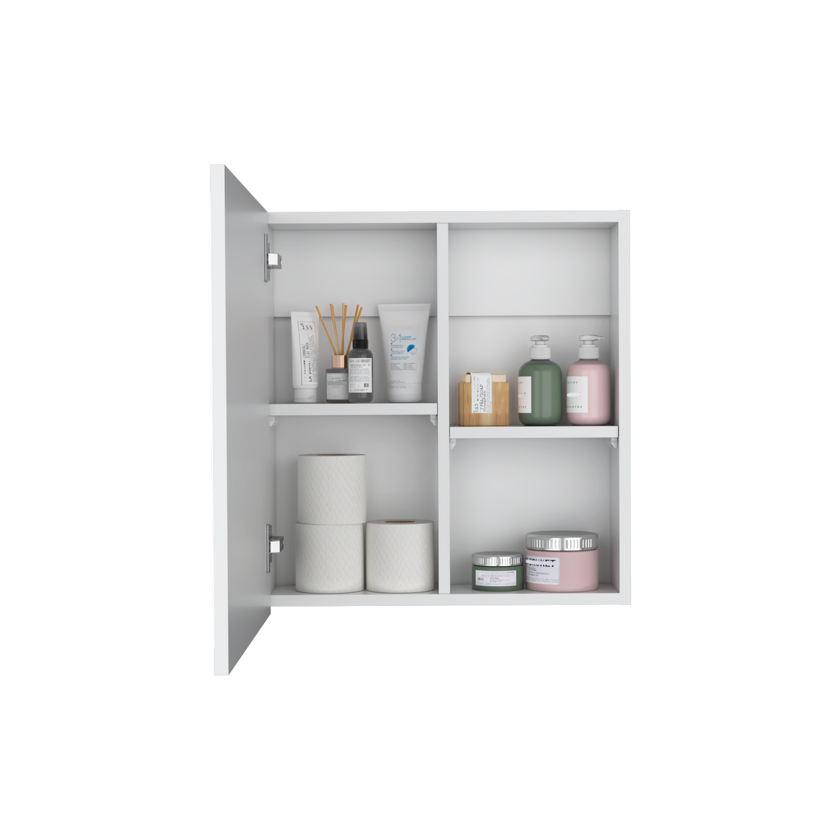 Gabinete de Baño Duma Blanco 50x53.7cm Rectangular Con Espejo - Gabinetes de Baño | Bylmo