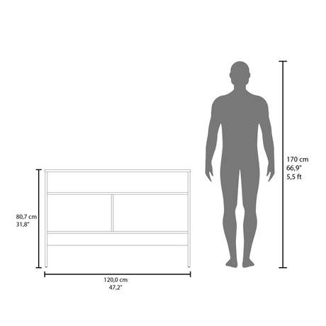 Arrimo Bellagio Wengue 120x80.7cm Con Cuatro Compartimientos - Bifes y Arrimos | Bylmo