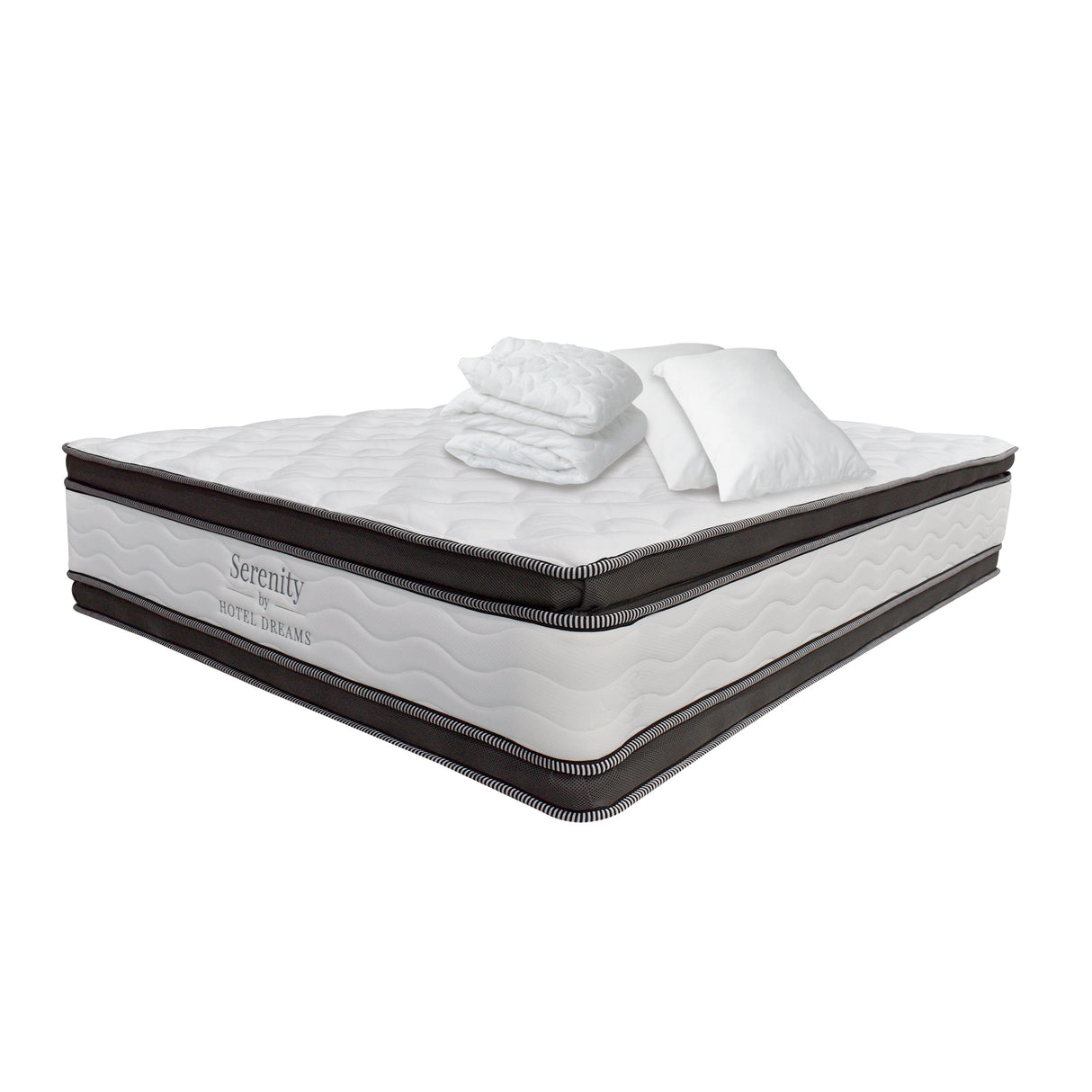 Combo Colchón Serenity King 200 X 200 Cm Medio Firme Ortopedico Con Almohada y Protector - Colchones | Bylmo