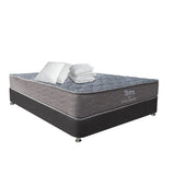 Combo Colchón y Base Cama Terra Gris Claro y Gris Grafito Queen 160 X 190 Cm Medio Firme Ortopedico - Colchones | Bylmo