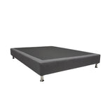 Combo Colchón y Base Cama Confort Blanco y Azul Oscuro Sencillo 100 X 190 Cm Medio Firme Ortopedico - Colchones | Bylmo