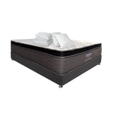 Combo Colchón y Base Cama Elegance Pocket Blanco y Negro Queen 160 X 190 Cm Medio Suave Ortopedico - Colchones | Bylmo