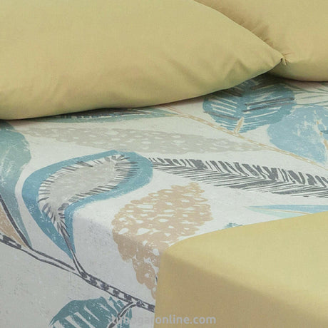 Juego de Sabanas Bruselas Floral Amarillo Microfibra 4 Piezas. - SABANAS | Bylmo