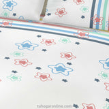 Juego de Sabanas Basic Blanco y Rojo Microfibra Suavizada - SABANAS | Bylmo