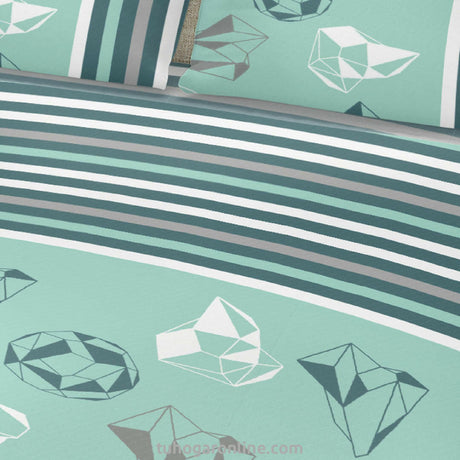 Juego de Sabanas Basic Verde Moderno King 200 x 200 cm - SABANAS | Bylmo