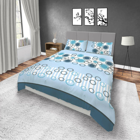 Juego de Sabanas Basic Azul Moderno 200x200cm 4 piezas - SABANAS | Bylmo