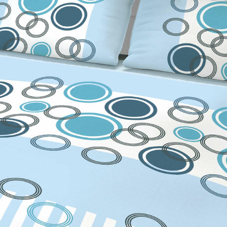 Juego de Sabanas Basic Azul Moderno 200x200cm 4 piezas - SABANAS | Bylmo