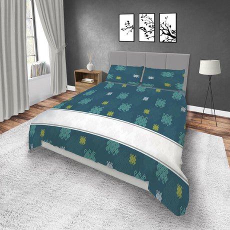 Juego de Sabanas Basic Azul y Blanco Suavidad Superior - SABANAS | Bylmo