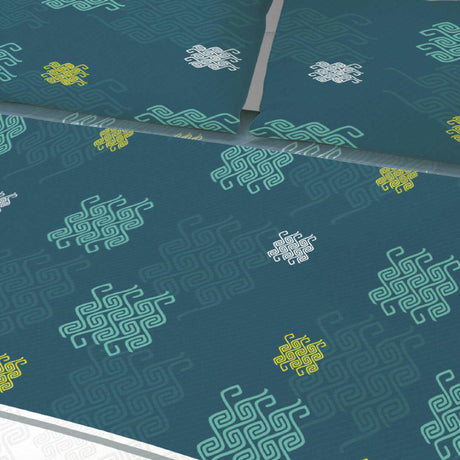 Juego de Sabanas Basic Azul y Blanco Suavidad Superior - SABANAS | Bylmo