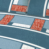 Juego de Sabanas Basic Azul y Blanco 4 Piezas King 200x200cm Moderno. - SABANAS | Bylmo