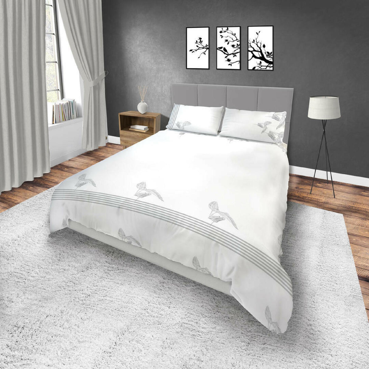 Juego de Sabanas Basic Floral 4 Piezas Suavidad Extra - SABANAS | Bylmo