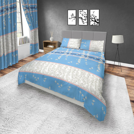 Juego de Sabanas Basic Azul Celeste Moderno 4 piezas 120x190cm Juego de sábanas de alta calidad - SABANAS | Bylmo