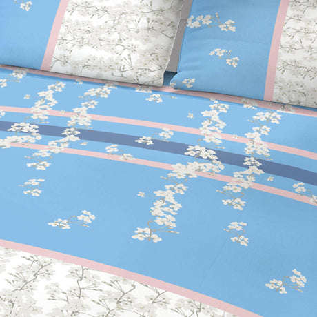 Juego de Sabanas Basic Azul Celeste Moderno 4 piezas 120x190cm Juego de sábanas de alta calidad - SABANAS | Bylmo