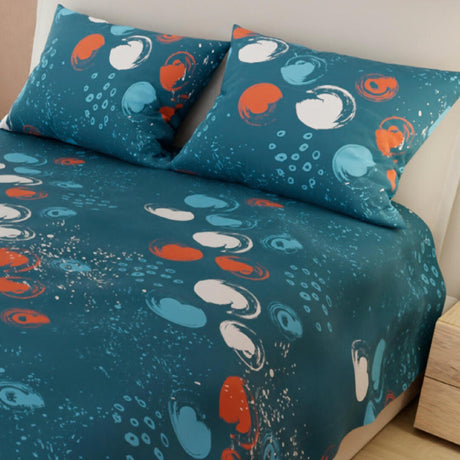 Juego de Sabanas Basic Azul Moderno para King 200x200cm. Incluye 4 piezas. - Sabanas | Bylmo