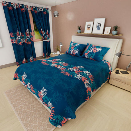 Juego de Sabanas Basic Azul Suaves y Resistentes Doble 140x190cm - Sabanas | Bylmo