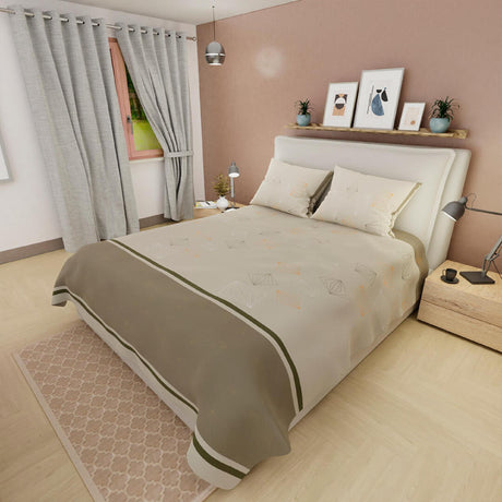 Juego de Sabanas Basic Doble 140x190 Cafe Suavidad 180 hilos - Sabanas | Bylmo