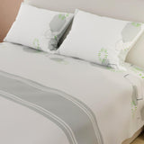 Juego de Sabanas Basic Doble 140x190 Blanco y Gris Moderno 180 hilos - Sabanas | Bylmo