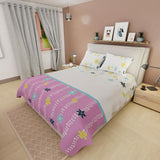 Juego de Sabanas Basic Flores Blancas 180 hilos Doble 140x190cm - Sabanas | Bylmo