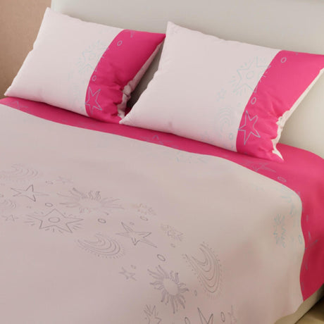 Juego de Sabanas Basic Mod. 1 Semidoble 120 x 190 cm Rosado Suave - Sabanas | Bylmo