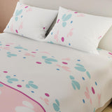 Juego de Sabanas Basic Floral Blanco 2 Medidas Suavidad y Durabilidad - Sabanas | Bylmo