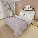 Juego de Sabanas Basic Estrellas y Ramas Blanco y Lila - Sabanas | Bylmo