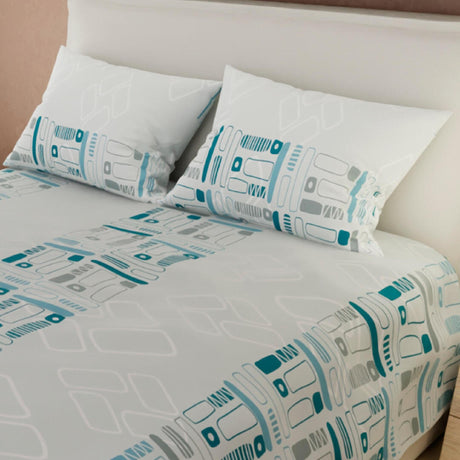 Juego de Sabanas Basic Gris Moderno 4 piezas 100x190cm - Sabanas | Bylmo