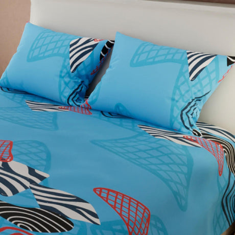 Juego de Sabanas Basic Azul Moderno con Microfibra Suavizada - Sabanas | Bylmo