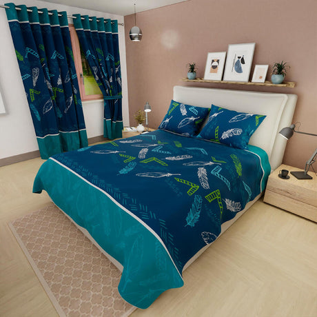 Juego de Sabanas Basic Azul Oscuro 4 piezas 120x190cm Moderno - Sabanas | Bylmo