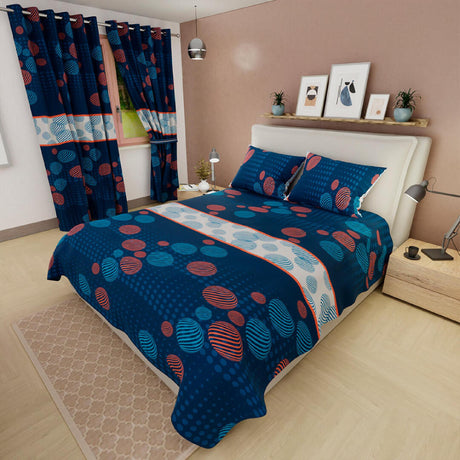 Juego de Sabanas Basic Azul Oscuro 4 Piezas Microfibra Suavizada Moderno - Sabanas | Bylmo