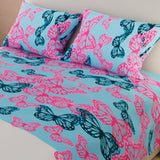 Juego de Sabanas Basic Doble Azul Claro Moderno 4 Piezas - Sabanas | Bylmo