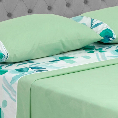 Juego de Sabanas Barcelona Cosmopolita 4 Piezas Diseño Moderno Microfibra Suavizada Queen 160x190cm - Sabanas | Bylmo