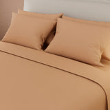 Juego de Sabanas Basic Naranja 4 Piezas Moderno Doble 140x190cm - Sabanas | Bylmo