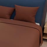 Juego de Sabanas Basic Terracota 4 Piezas Doble 140x190 cm - Sabanas | Bylmo